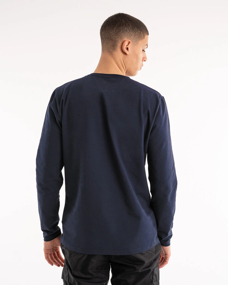 BOXRAW Men BOXRAW Long Sleeve T-Shirt - Navy Clothing 4 BOXRAW Men BOXRAW Long Sleeve T-Shirt - Navy Clothing