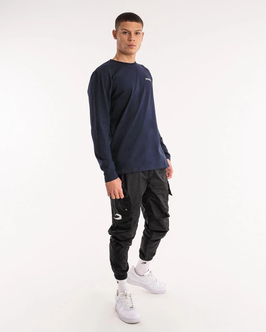 BOXRAW Men BOXRAW Long Sleeve T-Shirt - Navy Clothing 6 BOXRAW Men BOXRAW Long Sleeve T-Shirt - Navy Clothing