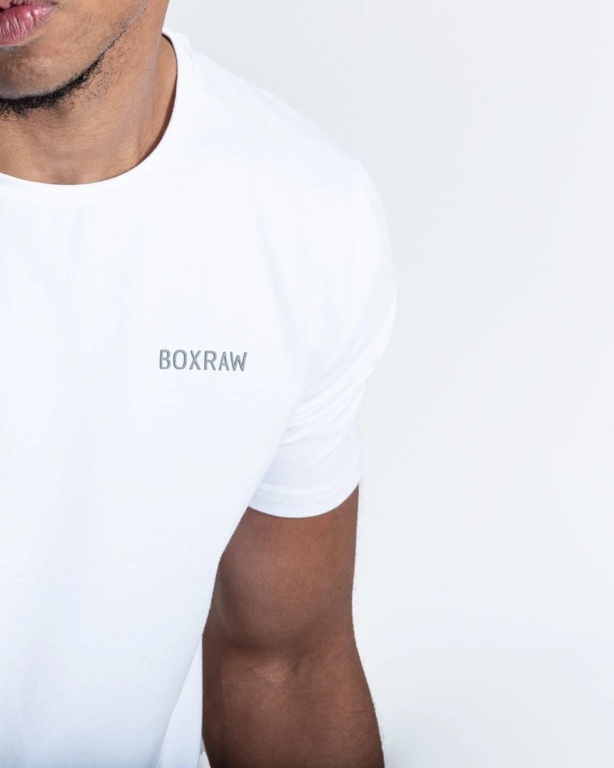 BOXRAW Men BOXRAW T-Shirt - White 2 BOXRAW Men BOXRAW T-Shirt - White