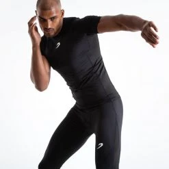 BOXRAW Men Saddler Compression T-Shirt - Black