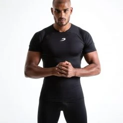 BOXRAW Men Saddler Compression T-Shirt - Black