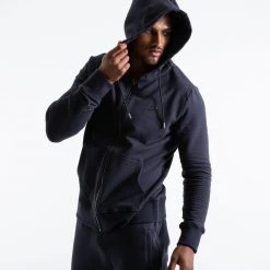 BOXRAW Men Marciano Zip Hoodie - Charcoal