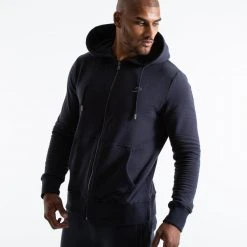 BOXRAW Men Marciano Zip Hoodie - Charcoal