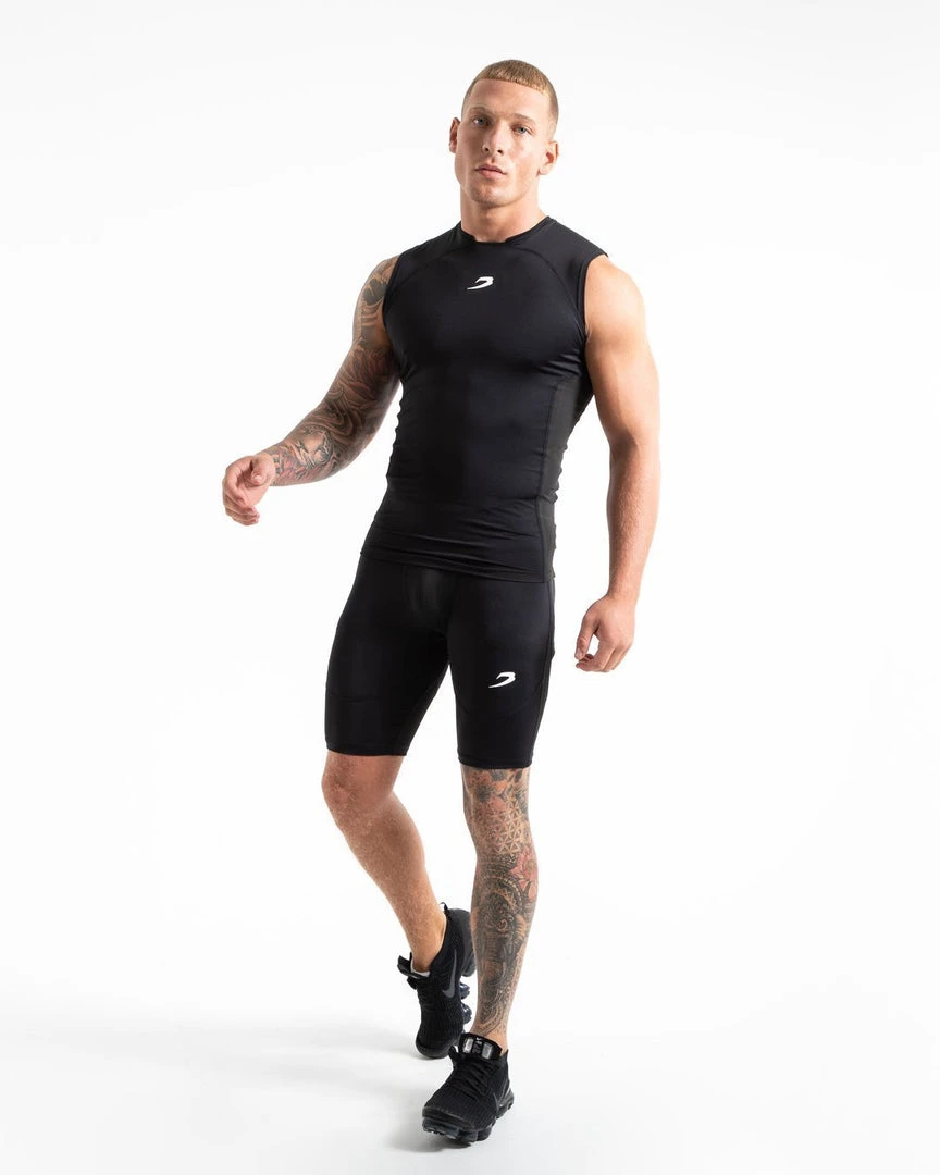 BOXRAW Men Saddler Compression Tank - Black Best Sellers 2 BOXRAW Men Saddler Compression Tank - Black Best Sellers
