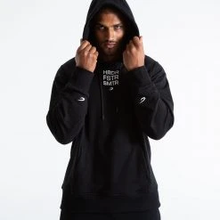 BOXRAW Men Clothing HRDR FSTR SMTR Unisex Hoodie - Black