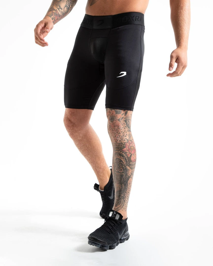 BOXRAW Men Saddler Compression Shorts - Black 3 BOXRAW Men Saddler Compression Shorts - Black