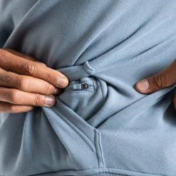 BOXRAW Men Clothing Established Unisex Hoodie - Blue