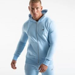 BOXRAW Men Clothing Marciano Zip Hoodie - Baby Blue