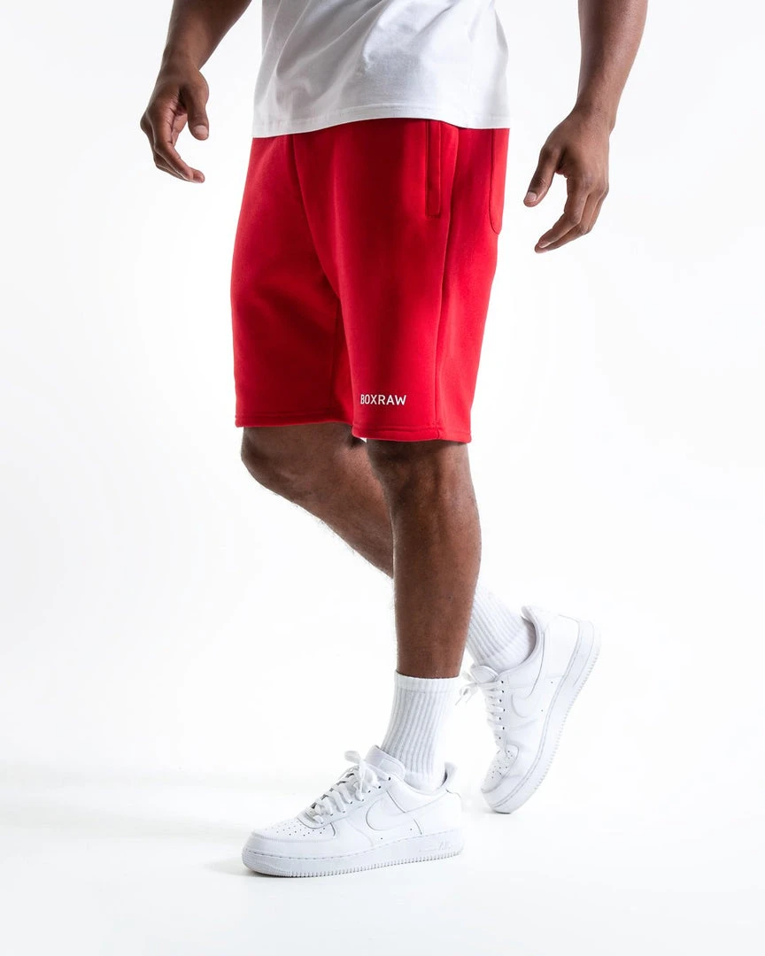 BOXRAW Men Clothing Johnson Shorts - Red 3 BOXRAW Men Clothing Johnson Shorts - Red