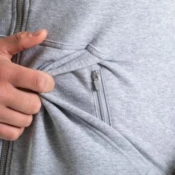 BOXRAW Men Marciano Zip Hoodie - Grey