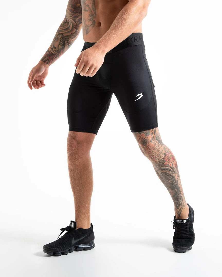 BOXRAW Men Saddler Compression Shorts - Black 4 BOXRAW Men Saddler Compression Shorts - Black