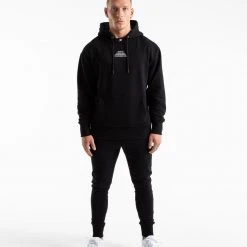 BOXRAW Men Established Unisex Hoodie - Black