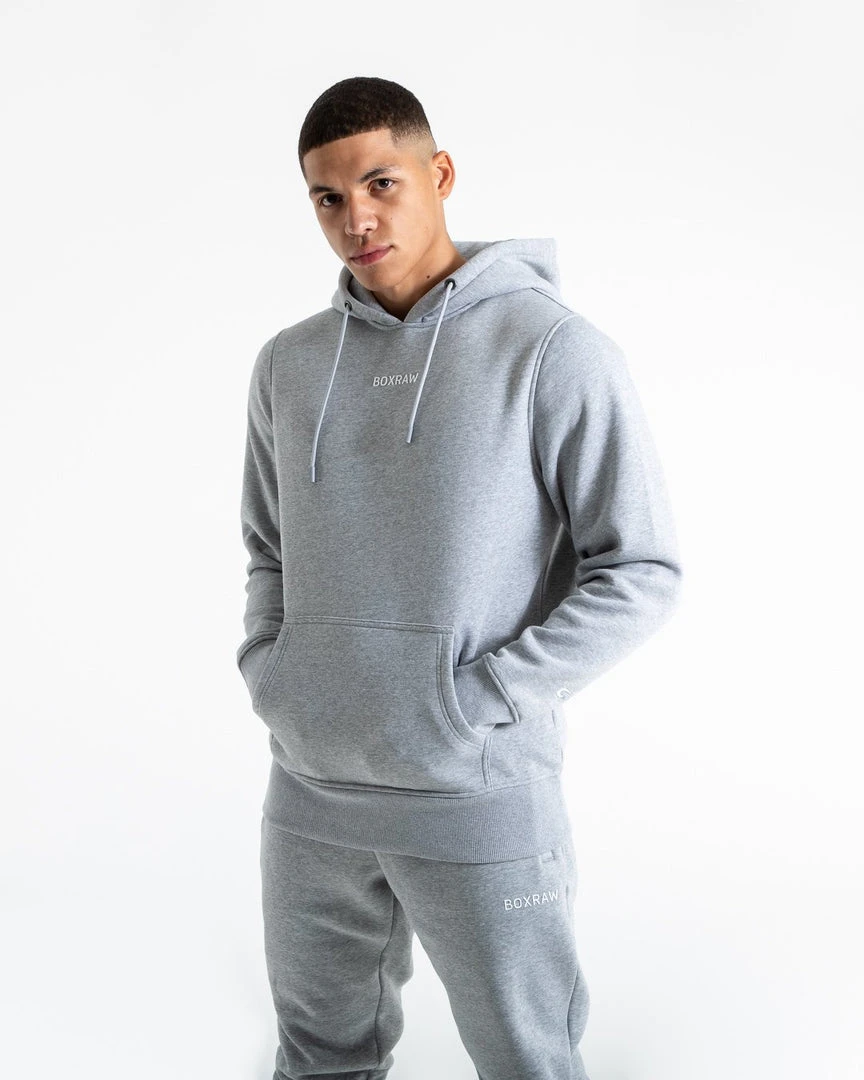 BOXRAW Men Johnson Hoodie - Grey Clothing 1 BOXRAW Men Johnson Hoodie - Grey Clothing