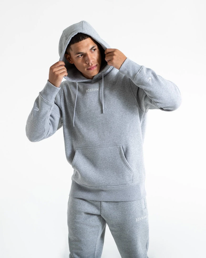 BOXRAW Men Johnson Hoodie - Grey Clothing 3 BOXRAW Men Johnson Hoodie - Grey Clothing