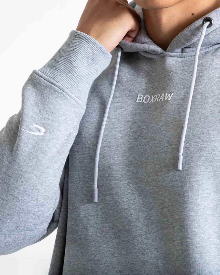 BOXRAW Men Johnson Hoodie - Grey Clothing 6 BOXRAW Men Johnson Hoodie - Grey Clothing