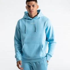 BOXRAW Men Johnson Hoodie - Baby Blue Clothing 10 BOXRAW Men Johnson Hoodie - Baby Blue Clothing