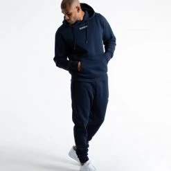 BOXRAW Men Johnson Hoodie - Navy Clothing