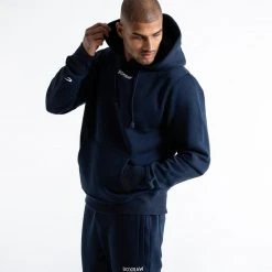 BOXRAW Men Johnson Hoodie - Navy Clothing