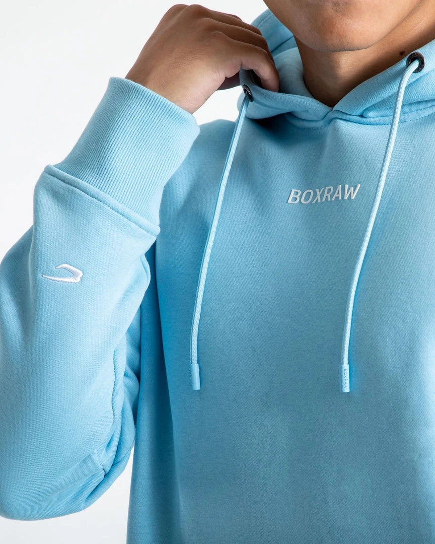 BOXRAW Men Johnson Hoodie - Baby Blue Clothing 6 BOXRAW Men Johnson Hoodie - Baby Blue Clothing