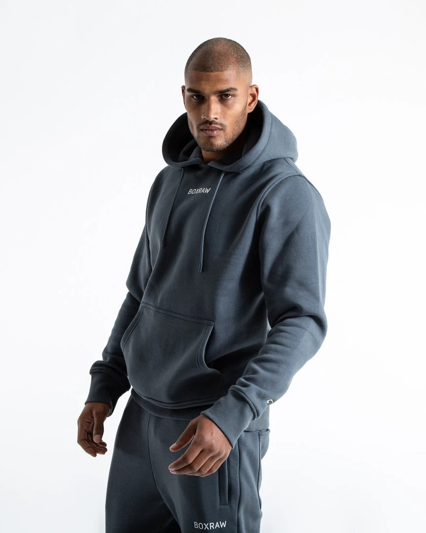 BOXRAW Men Clothing Johnson Hoodie - Charcoal 3 BOXRAW Men Clothing Johnson Hoodie - Charcoal