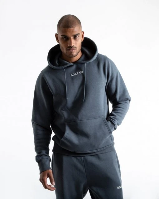 BOXRAW Men Clothing Johnson Hoodie - Charcoal 5 BOXRAW Men Clothing Johnson Hoodie - Charcoal