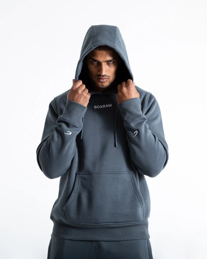 BOXRAW Men Clothing Johnson Hoodie - Charcoal 4 BOXRAW Men Clothing Johnson Hoodie - Charcoal