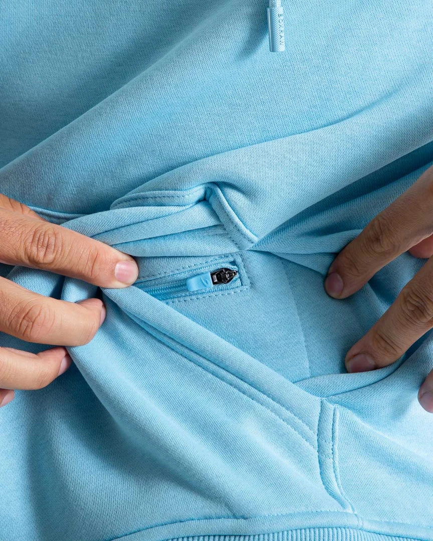 BOXRAW Men Johnson Hoodie - Baby Blue Clothing 8 BOXRAW Men Johnson Hoodie - Baby Blue Clothing