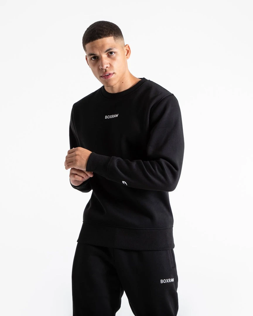 BOXRAW Men Johnson Sweatshirt - Black 4 BOXRAW Men Johnson Sweatshirt - Black