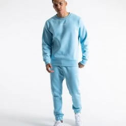 BOXRAW Men Johnson Sweatshirt - Baby Blue
