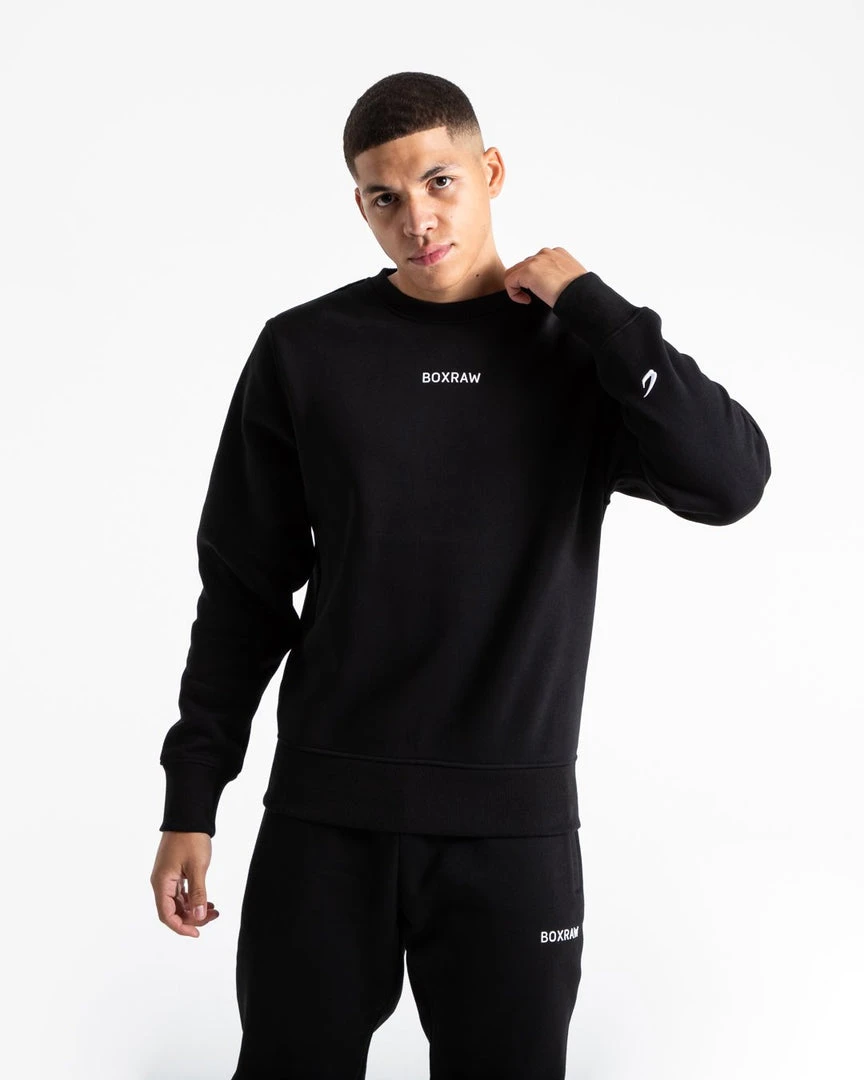 BOXRAW Men Johnson Sweatshirt - Black 5 BOXRAW Men Johnson Sweatshirt - Black