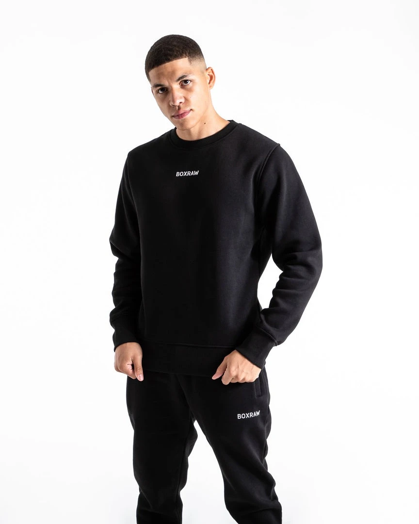 BOXRAW Men Johnson Sweatshirt - Black 1 BOXRAW Men Johnson Sweatshirt - Black
