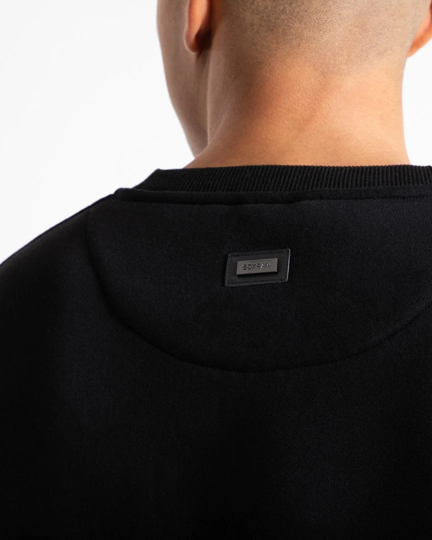 BOXRAW Men Johnson Sweatshirt - Black 7 BOXRAW Men Johnson Sweatshirt - Black