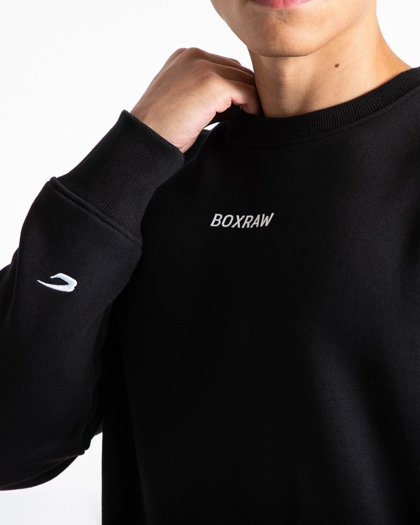 BOXRAW Men Johnson Sweatshirt - Black 8 BOXRAW Men Johnson Sweatshirt - Black