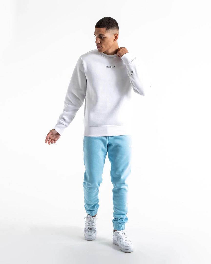 BOXRAW Men Clothing Johnson Sweatshirt - White 2 BOXRAW Men Clothing Johnson Sweatshirt - White