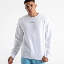 BOXRAW Men Clothing Johnson Sweatshirt - White 12 BOXRAW Men Clothing Johnson Sweatshirt - White