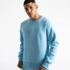 BOXRAW Men Johnson Sweatshirt - Baby Blue