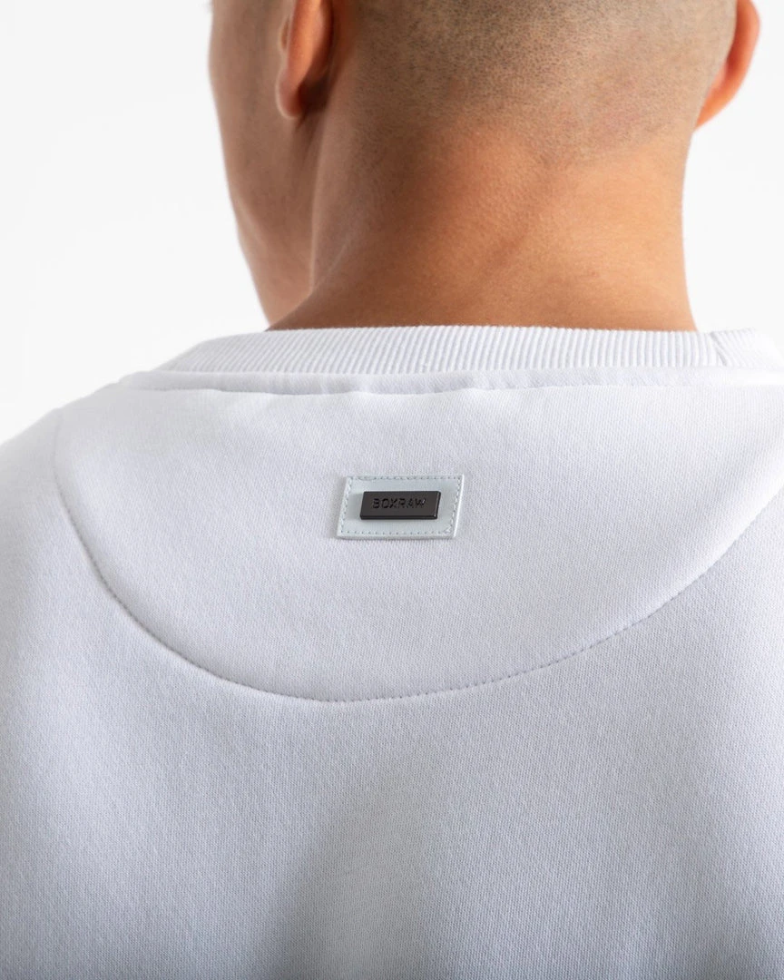 BOXRAW Men Clothing Johnson Sweatshirt - White 8 BOXRAW Men Clothing Johnson Sweatshirt - White