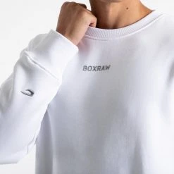 BOXRAW Men Clothing Johnson Sweatshirt - White 14 BOXRAW Men Clothing Johnson Sweatshirt - White