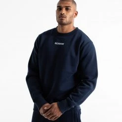 BOXRAW Men Johnson Sweatshirt - Navy