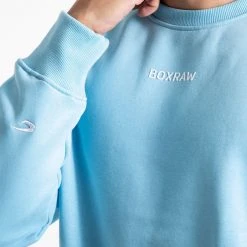 BOXRAW Men Johnson Sweatshirt - Baby Blue
