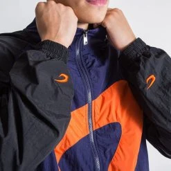 BOXRAW Men Walker Track Jacket - Black/Navy/Orange Clothing 16 BOXRAW Men Walker Track Jacket - Black/Navy/Orange Clothing