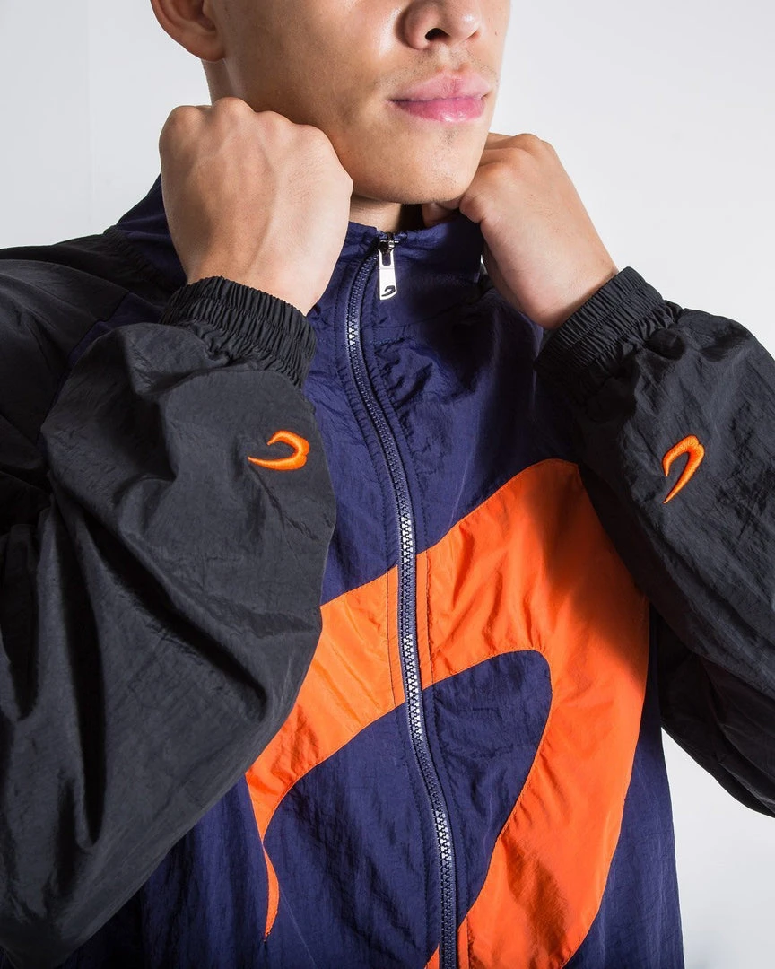 BOXRAW Men Walker Track Jacket - Black/Navy/Orange Clothing 7 BOXRAW Men Walker Track Jacket - Black/Navy/Orange Clothing