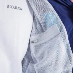 BOXRAW Men Walker Track Jacket - White/Navy Clothing