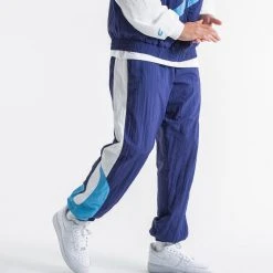 BOXRAW Men Walker Track Bottoms - White/Navy