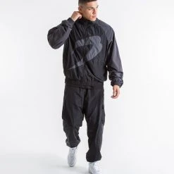 BOXRAW Men Walker Track Jacket - Triple Black Best Sellers