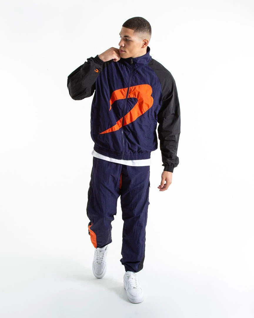 BOXRAW Men Walker Track Jacket - Black/Navy/Orange Clothing 2 BOXRAW Men Walker Track Jacket - Black/Navy/Orange Clothing