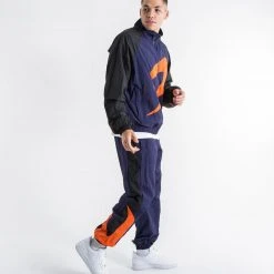 BOXRAW Men Walker Track Jacket - Black/Navy/Orange Clothing 19 BOXRAW Men Walker Track Jacket - Black/Navy/Orange Clothing