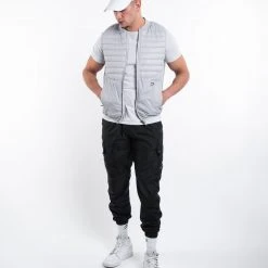 BOXRAW Men Nelson Gilet - Light Grey New Releases