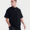 BOXRAW Men Oversized Strike T-Shirt - Black