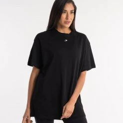 BOXRAW Women Oversized Strike T-Shirt - Black Clothing